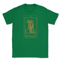 The Hermit Tarot Card IX Retro Vintage Line Art graphic Unisex T-Shirt