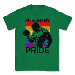 Fueled by Pride Gay Pride Iron Guy2 Gift product Unisex T-Shirt - Green