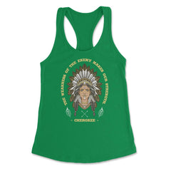 Chieftess Peacock Feathers Motivational Native Americans product - Kelly Green