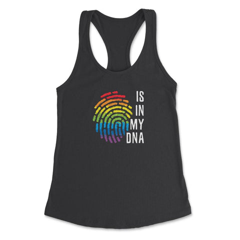 Is In My DNA Rainbow Flag Gay Pride Fingerprint Design design Women's