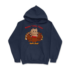 Thanksgiving Turkey Fake Cat Family Matching Costume product - Hoodie - Navy