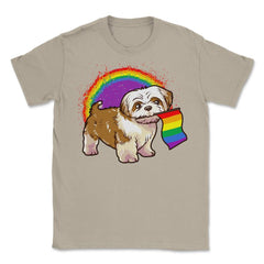 Funny Shih Tzu Dog Rainbow Pride design Unisex T-Shirt