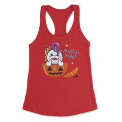 Magical Night! Halloween Unicorn Shirt Gifts Women's Racerback Tank