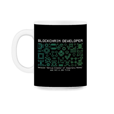 Blockchain Developer Definition For Bitcoin & Crypto Fans design 11oz