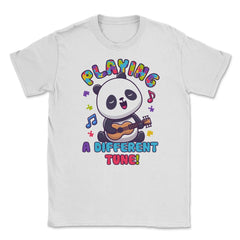 Playing a Different Tune Autism Awareness Panda design Unisex T-Shirt