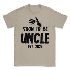 Funny Soon To Be Uncle 2023 Pregnancy Announcement graphic Unisex - Cream