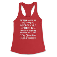 Funny Grandma My Grandkids Are My Favorite Grandmother product - Red