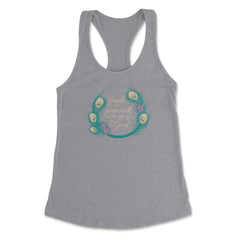The pride of the peacock is the glory of God print Women's Racerback