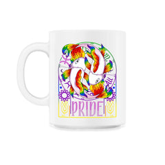 Gay Zodiac LGBTQ Zodiac Sign Pisces Rainbow Pride graphic - 11oz Mug - White