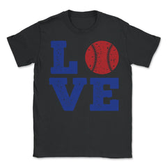 Funny Baseball Lover Love Coach Pitcher Batter Catcher Fan product - Unisex T-Shirt - Black