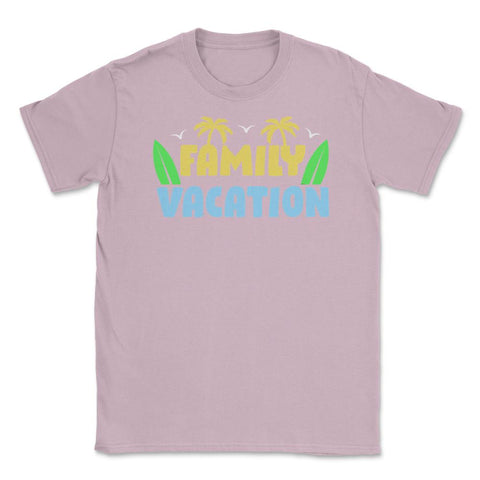 Family Vacation Tropical Beach Matching Reunion Gathering graphic - Light Pink