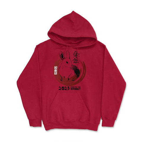Chinese New Year Rabbit 2023 Chinese Traditional Style graphic Hoodie - Red