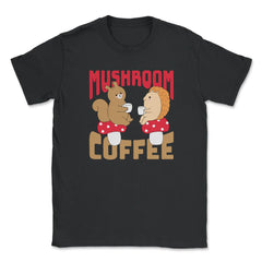 Mushroom Coffee Cute Cottagecore Squirrel & Hedgehog print Unisex