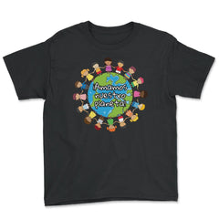 Happy Earth Day for Kids Around the World graphic - Youth Tee - Black