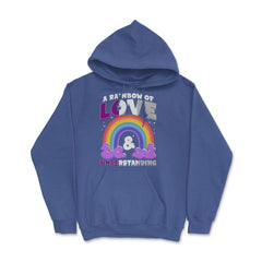 Asexual A Rainbow of Love & Understanding design Hoodie - Royal Blue