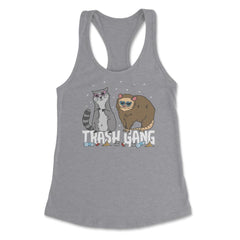 Trash Gang Funny Possum & Raccoon Lover Trash Animal Pun print - Grey Heather