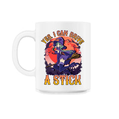Yes, I can drive a stick Cute Anime Witch design 11oz Mug