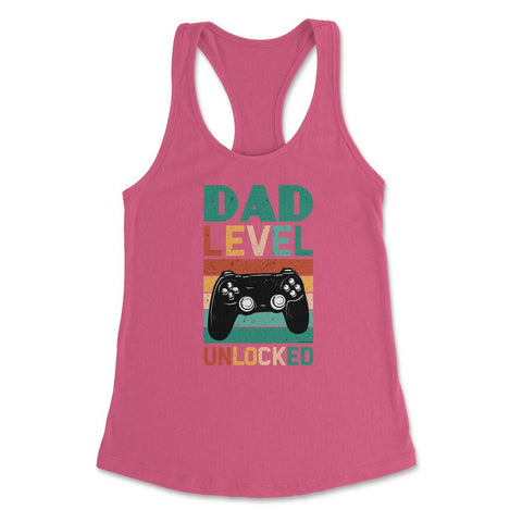 Funny Dad Level Unlocked Retro Gamer Soon To Be Daddy design Women's