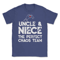 Funny Uncle And Niece The Perfect Chaos Team Humor design Unisex - Purple