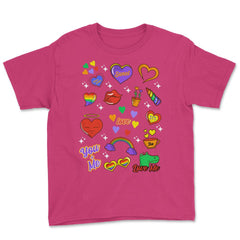 Gay Pride LGBTQ+ Collection Fun Gift design Youth Tee - Heliconia