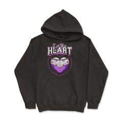 Asexual Trust Your Heart Asexual Pride product - Hoodie - Black