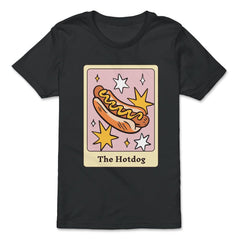 The Hot Dog Foodie Tarot Card Hot Dogs Lover Fortune Teller graphic - Premium Youth Tee - Black