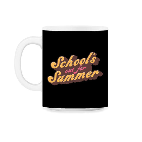 Funny School's Out for Summer Retro Vintage graphic 11oz Mug