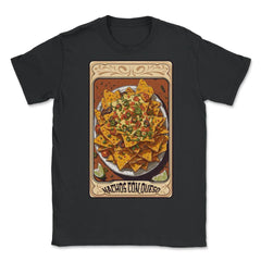 Nachos con Queso Tarot Card Mystical Magic design - Unisex T-Shirt - Black