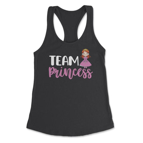 Funny Gender Reveal Announcement Team Princess Baby Girl design - Black