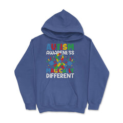 Autism Awareness Magically Different graphic Hoodie - Royal Blue