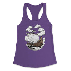 Viking Ship Viking Norse Mythology Lover Vikings design Women's - Purple