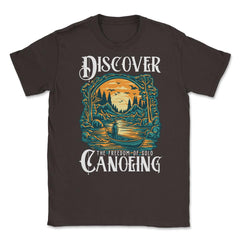 Solo Canoeing Discover the Freedom of Solo Canoeing design Unisex - Brown