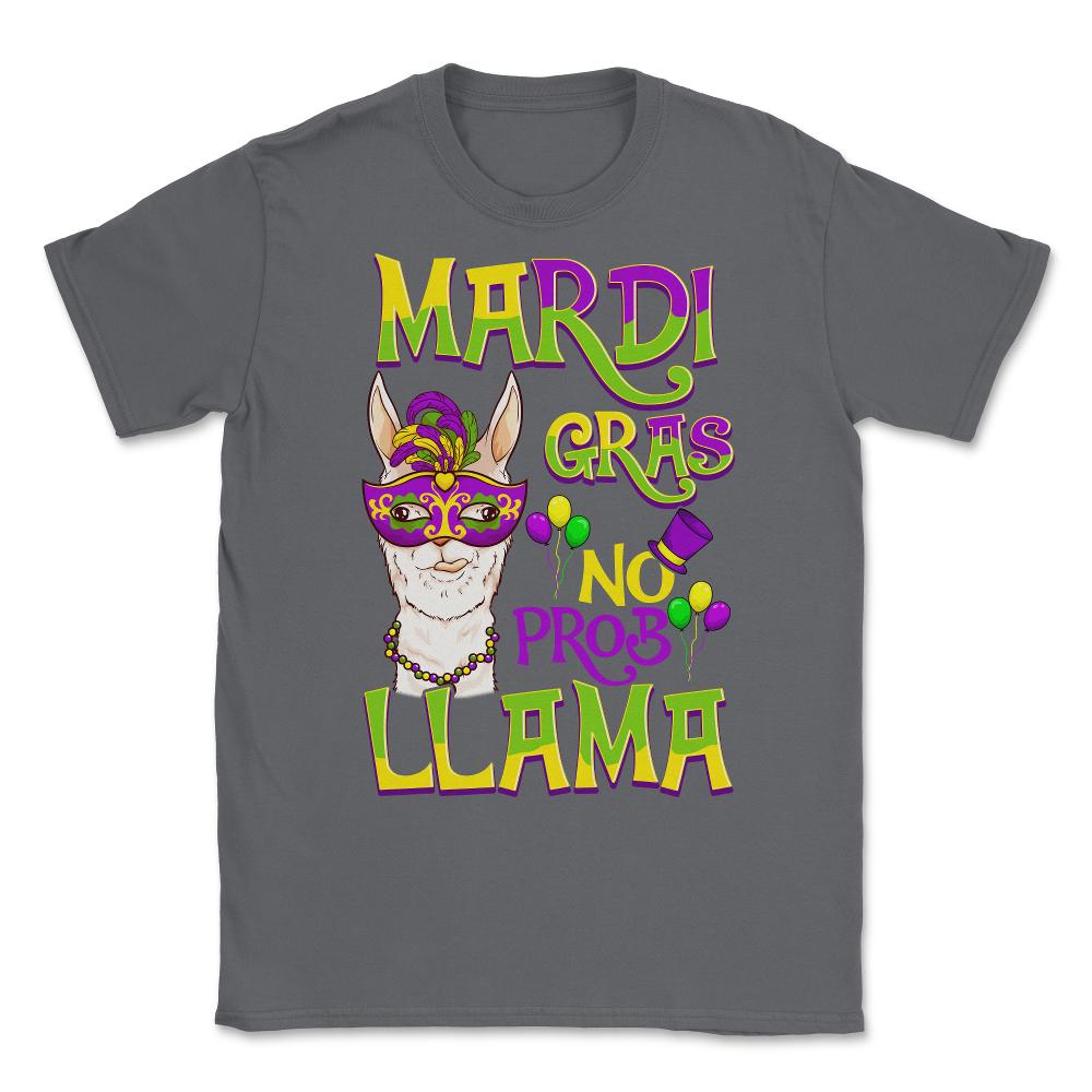 Mardi Gras Llama Funny Carnival Gift design Unisex T-Shirt