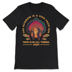 Chieftain Native American Tribal Chief Woman Native American graphic - Premium Unisex T-Shirt - Black