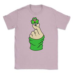 St Patricks Day K-pop Finger Heart Funny Humor Gift graphic Unisex