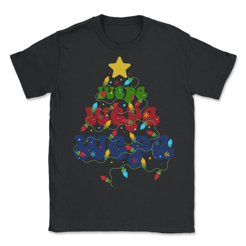 Wepa Wepa Wepa Puerto Rico Christmas Tree Boricua product - Unisex T-Shirt - Black