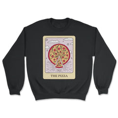 The Pizza Foodie Tarot Card Pizza Lover Fortune Teller graphic - Unisex Sweatshirt - Black