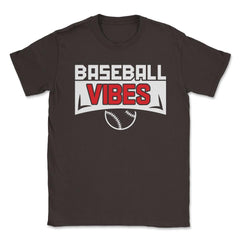 Baseball Vibes Baseball Coach Pitcher Batter Catcher Funny product - Brown