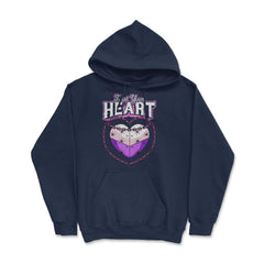 Asexual Trust Your Heart Asexual Pride product - Hoodie - Navy