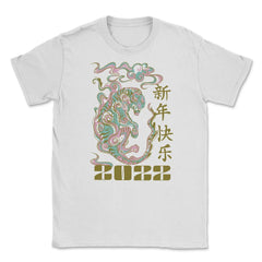 Year of the Tiger 2022 Chinese Aesthetic Design print Unisex T-Shirt - White