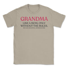 Funny Grandma Definition Like A Mom Without The Rules Cute design - Cream