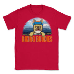 Biking Buddies Pug Cute Funny Biker Pug graphic Unisex T-Shirt
