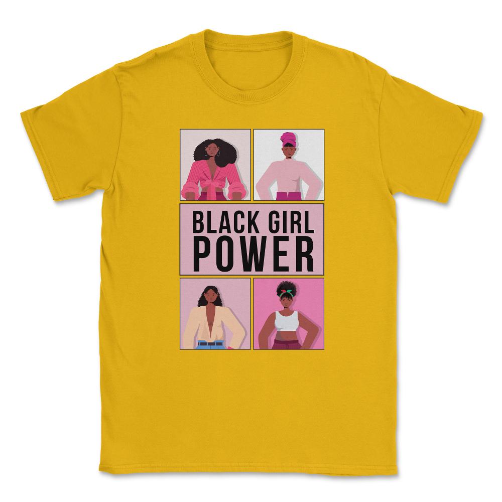 Black Girl Power Afro-American Woman Pride Design design Unisex - Gold