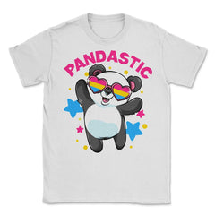 Pandastic Pansexual Pride Flag Rainbow Kawaii Panda print Unisex - White