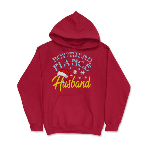 Boyfriend Fiancé Husband Christmas Couples Matching Designs graphic - Red