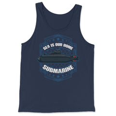 Sea is our Home Submarine Veterans and Enthusiasts product - Tank Top - Navy