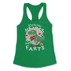 T-Rex Dinosaur Stealing Hearts and Blasting Farts product Women's - Kelly Green