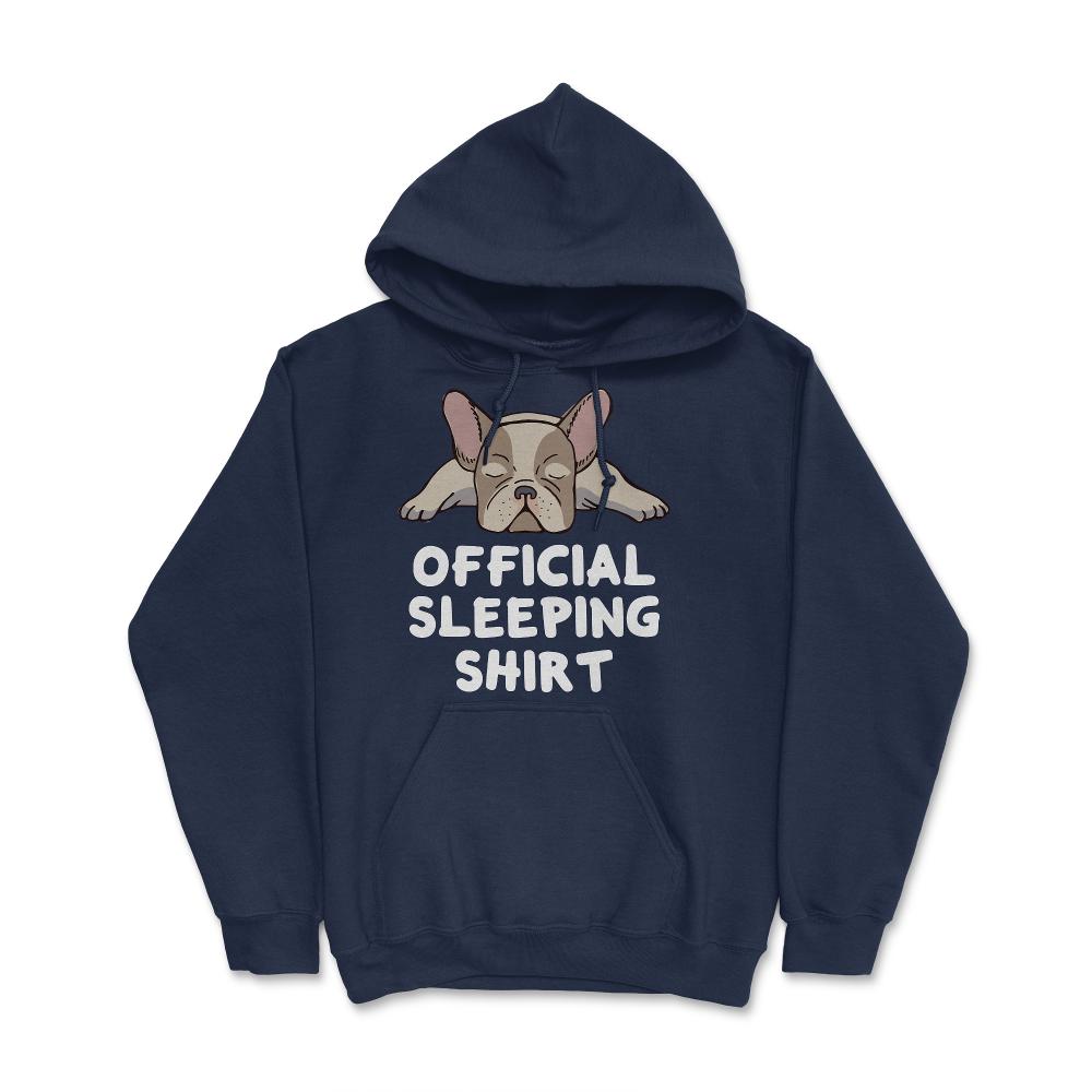 Funny Frenchie Dog Lover French Bulldog Official Sleeping graphic - Navy