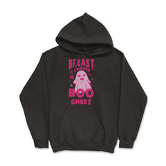 Breast Cancer Is Boo Sheet Ghost Print print - Hoodie - Black
