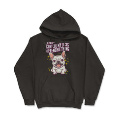 French Bulldog I Can’t Control My Licks Frenchie graphic - Hoodie - Black